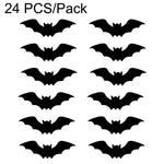 Halloween LED Glowing Bat Wall Decorations Kit, 12 PCS/Pack, 24 PCS/Pack, 36 PCS/Pack, 48 PCS/Pack, 60 PCS/Pack, 1 PC 3D