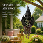 Hanging Bat Plant Pot Halloween Decoration, Small, Large