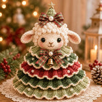 Crochet Animal Yarn Christmas Tree DIY Kit, Highland Cattle, Reindeer, Fox, Lamb, Owl, Kitten, Dachshund
