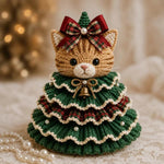 Crochet Animal Yarn Christmas Tree DIY Kit, Highland Cattle, Reindeer, Fox, Lamb, Owl, Kitten, Dachshund