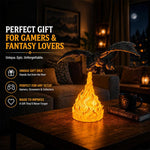 Flame Breath Dragon Night Light, Black Dragon + Yellow Flames Model A, Black Dragon + Yellow Flames Model B, Black Dragon + Orange Flames Model B