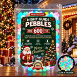 Colorful Glow in the Dark Garden Stones Christmas Luminous Stone, 200 PCS / Pack, 400 PCS / Pack, 600 PCS / Pack, 1000 PCS / Pack