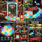 Colorful Glow in the Dark Garden Stones Christmas Luminous Stone, 200 PCS / Pack, 400 PCS / Pack, 600 PCS / Pack, 1000 PCS / Pack