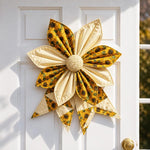 Patchwork Bow Wreath Sewing DIY Kit, Sunflower, Red Sparrow, Christmas, Halloween, Freedom Festival, Autumn Harvest, Highland Cattle, Bee