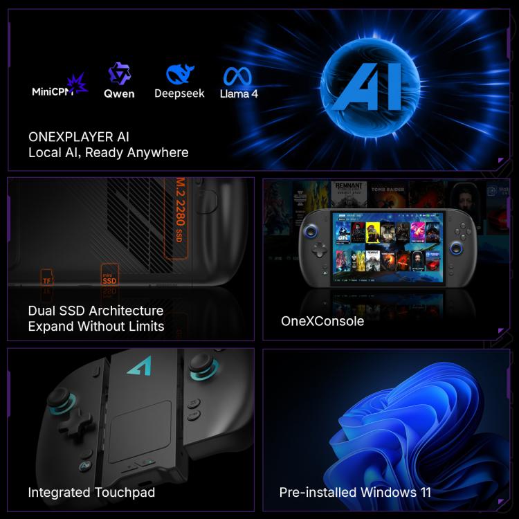 ONE-NETBOOK OneXPlayer 3 Handheld Game Console, 8.8 inch AMOLED, Windows 11 Intel Arc G3 Extreme CPU, 24GB+512GB, 24GB+1TB, 32GB+1TB