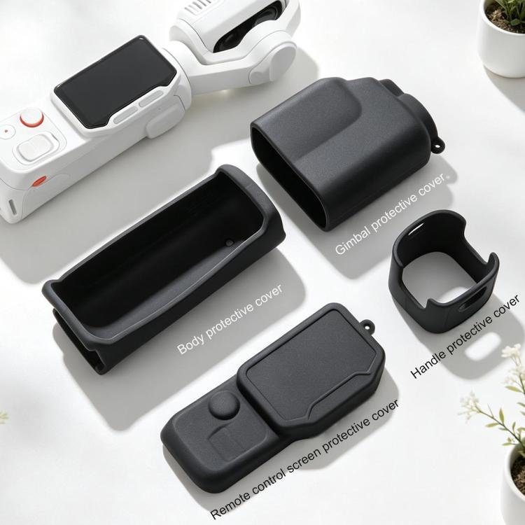 4-in-1 Set Silicone Protective Full-Body Camera Cover, For Insta360 Luna Ultra
