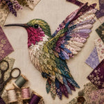 3D Patchwork Bird DIY Craft Kit, Twilight Garden Hummingbird, Summer Garden Hummingbird, Autumn Harvest Hummingbird, Spring Hummingbird, Cardinal, Robin, Owl, Tit, Peacock, Parrot, Bluebird, Eagle, Crow, Flamingo
