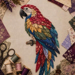 3D Patchwork Bird DIY Craft Kit, Twilight Garden Hummingbird, Summer Garden Hummingbird, Autumn Harvest Hummingbird, Spring Hummingbird, Cardinal, Robin, Owl, Tit, Peacock, Parrot, Bluebird, Eagle, Crow, Flamingo