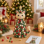 DIY Beaded Animals Decorations Tree Craft Kit, Dachshund, Hedgehog, Owl, Penguin, Rabbit, Highland Cattle, Reindeer, White Bear, Kitten, Pony, Raccoon, Fox