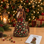 DIY Beaded Animals Decorations Tree Craft Kit, Dachshund, Hedgehog, Owl, Penguin, Rabbit, Highland Cattle, Reindeer, White Bear, Kitten, Pony, Raccoon, Fox