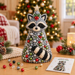DIY Beaded Animals Decorations Tree Craft Kit, Dachshund, Hedgehog, Owl, Penguin, Rabbit, Highland Cattle, Reindeer, White Bear, Kitten, Pony, Raccoon, Fox