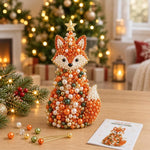 DIY Beaded Animals Decorations Tree Craft Kit, Dachshund, Hedgehog, Owl, Penguin, Rabbit, Highland Cattle, Reindeer, White Bear, Kitten, Pony, Raccoon, Fox