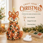 DIY Beaded Animals Decorations Tree Craft Kit, Dachshund, Hedgehog, Owl, Penguin, Rabbit, Highland Cattle, Reindeer, White Bear, Kitten, Pony, Raccoon, Fox