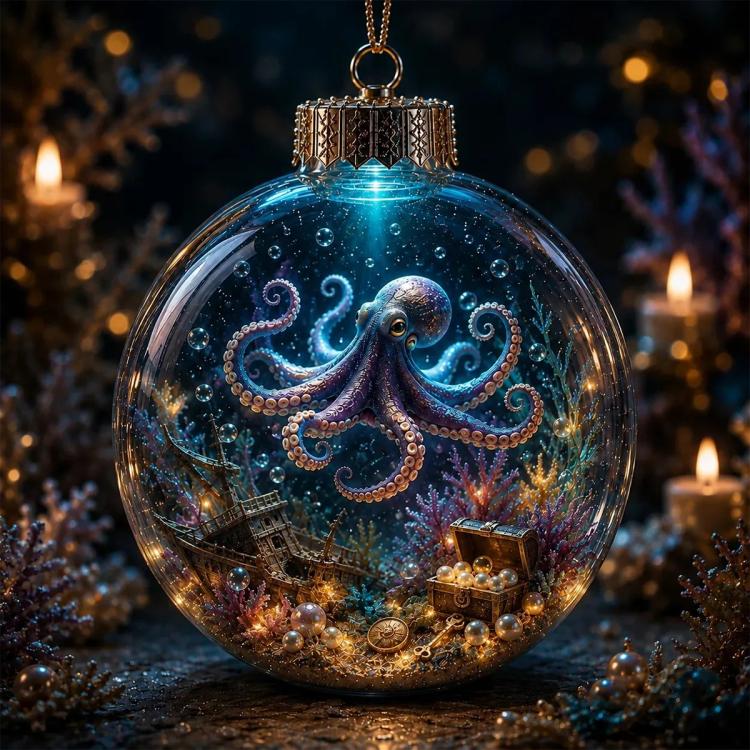 Wild Life Crystal PET Ornament, Octopus Model A, Jellyfish Model A, Seahorse Model A, Sea Turtle Model A, Crab Model A, Whale Model A, Dolphin Model A, Shark Model A, Dolphin Model B, Sea Turtle Model B, Whale Model B, Octopus Model B, Jellyfish Model ...