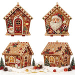 DIY Beaded Pearl Art Christmas Decorations Craft Kit, Santa Claus, Christmas Tree, Wreath, Elk, Snowman, Sock