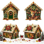 DIY Beaded Pearl Art Christmas Decorations Craft Kit, Santa Claus, Christmas Tree, Wreath, Elk, Snowman, Sock