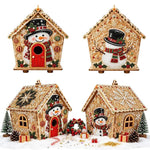 DIY Beaded Pearl Art Christmas Decorations Craft Kit, Santa Claus, Christmas Tree, Wreath, Elk, Snowman, Sock
