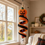 Crochet Christmas Spiral Hanging Ornament DIY Kit, Snowman, Santa Claus, Christmas Tree, Winter Penguin, Merry Reindeer, Night of the Ghosts, Pumpkin Ghost, Snowman Model B, Santa Claus Model B, Christmas Tree Model B