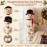 Crochet Christmas Spiral Hanging Ornament DIY Kit, Snowman, Santa Claus, Christmas Tree, Winter Penguin, Merry Reindeer, Night of the Ghosts, Pumpkin Ghost, Snowman Model B, Santa Claus Model B, Christmas Tree Model B