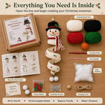 Crochet Christmas Spiral Hanging Ornament DIY Kit, Snowman, Santa Claus, Christmas Tree, Winter Penguin, Merry Reindeer, Night of the Ghosts, Pumpkin Ghost, Snowman Model B, Santa Claus Model B, Christmas Tree Model B
