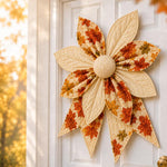 Patchwork Quilted Bow Sewing DIY Kit, Maple Leaves, Spring Flowers, Halloween, Summer Lemon, Winter Snowflakes, Christmas, Red Sparrow
