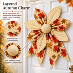 Patchwork Quilted Bow Sewing DIY Kit, Maple Leaves, Spring Flowers, Halloween, Summer Lemon, Winter Snowflakes, Christmas, Red Sparrow