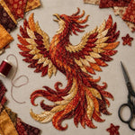 3D Mythic Wilds DIY Layered Patchwork Art Kit, Phoenix, Bigfoot Monster, Crow, Elk, Red Dragon, Blue Dragon, Green Dragon, Purple Dragon