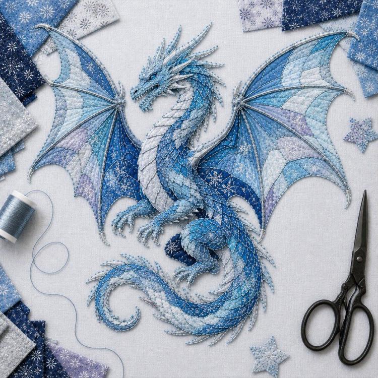 3D Mythic Wilds DIY Layered Patchwork Art Kit, Phoenix, Bigfoot Monster, Crow, Elk, Red Dragon, Blue Dragon, Green Dragon, Purple Dragon