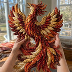 3D Mythic Wilds DIY Layered Patchwork Art Kit, Phoenix, Bigfoot Monster, Crow, Elk, Red Dragon, Blue Dragon, Green Dragon, Purple Dragon