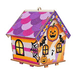 DIY Beaded Pearl Art Halloween Decorations Craft Kit, Pink Ghosts, Magical Witch, Bountiful Pumpkin, Retro Cat, Tombstone, Midnight Ghosts, Candy Corn, Pirate Skull, Eyeball Pumpkin, Scarlet Cat