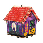 DIY Beaded Pearl Art Halloween Decorations Craft Kit, Pink Ghosts, Magical Witch, Bountiful Pumpkin, Retro Cat, Tombstone, Midnight Ghosts, Candy Corn, Pirate Skull, Eyeball Pumpkin, Scarlet Cat