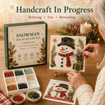 Christmas Acrylic Sea Glass DIY Art Kit, Snowman, Santa Claus, Christmas Tree, Reindeer, Train, Christmas Stocking, House