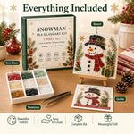 Christmas Acrylic Sea Glass DIY Art Kit, Snowman, Santa Claus, Christmas Tree, Reindeer, Train, Christmas Stocking, House