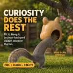 Big Funny Animal Squirrel Head Feeder for Outdoor Garden
