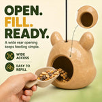 Big Funny Animal Squirrel Head Feeder for Outdoor Garden