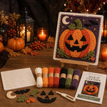 3D Halloween Fabric Weaving Quilt DIY Kit, Pumpkin, Ghosts, Witch, Mummy, Skull, Vampire