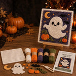 3D Halloween Fabric Weaving Quilt DIY Kit, Pumpkin, Ghosts, Witch, Mummy, Skull, Vampire
