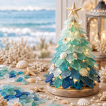 3D DIY Sea Glass Art Kit with LED Lights, Christmas Tree, Highland Cattle, Sea Turtle, Whale, Octopus, Dachshund, Little Gnome, Penguin, Snowman, Conch