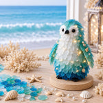 3D DIY Sea Glass Art Kit with LED Lights, Christmas Tree, Highland Cattle, Sea Turtle, Whale, Octopus, Dachshund, Little Gnome, Penguin, Snowman, Conch
