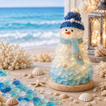 3D DIY Sea Glass Art Kit with LED Lights, Christmas Tree, Highland Cattle, Sea Turtle, Whale, Octopus, Dachshund, Little Gnome, Penguin, Snowman, Conch