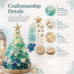 3D DIY Sea Glass Art Kit with LED Lights, Christmas Tree, Highland Cattle, Sea Turtle, Whale, Octopus, Dachshund, Little Gnome, Penguin, Snowman, Conch