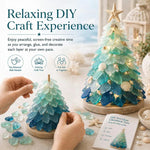 3D DIY Sea Glass Art Kit with LED Lights, Christmas Tree, Highland Cattle, Sea Turtle, Whale, Octopus, Dachshund, Little Gnome, Penguin, Snowman, Conch