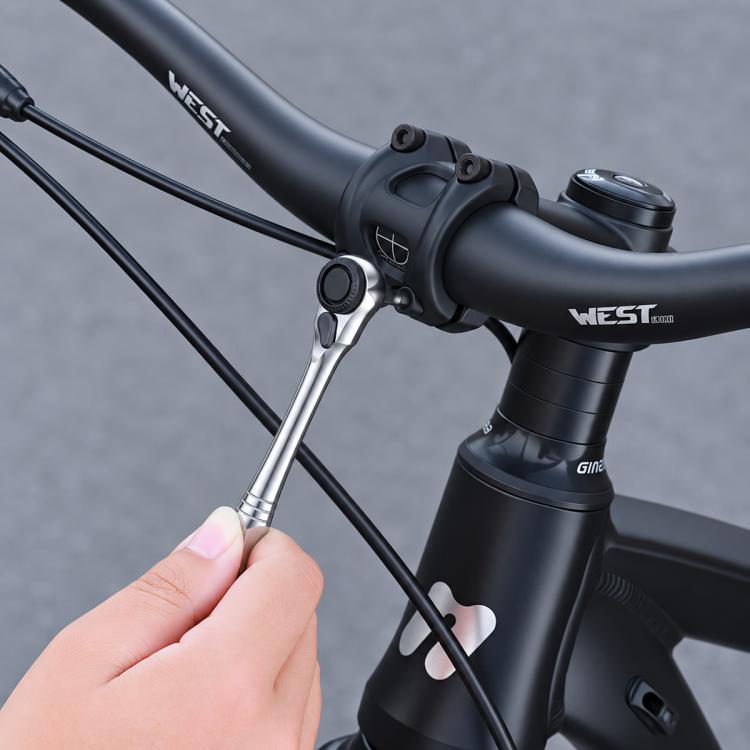 WEST BIKING Bicycle Repair Tool Ratchet Wrench Screwdriver Combo Kit for Mountain & Road Bikes, Ratchet Wrench Kit