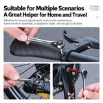 WEST BIKING Bicycle Repair Tool Ratchet Wrench Screwdriver Combo Kit for Mountain & Road Bikes, Ratchet Wrench Kit