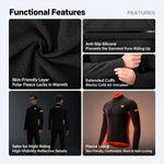 WEST BIKING Winter Fleece Thermal Cycling Jersey Set Long Sleeve for Unisex, M, L, XL, XXL, XXXL