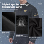 WEST BIKING Winter Fleece Thermal Cycling Jersey Set Long Sleeve for Unisex, M, L, XL, XXL, XXXL