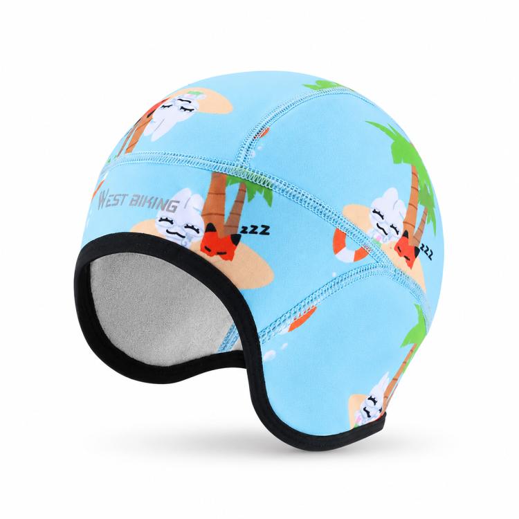 WEST BIKING Kids Winter Fleece Thermal Cap Windproof Cold Weather Face Mask for Cycling Skiing, One Size