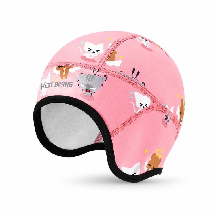 WEST BIKING Kids Winter Fleece Thermal Cap Windproof Cold Weather Face Mask for Cycling Skiing, One Size