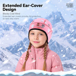 WEST BIKING Kids Winter Fleece Thermal Cap Windproof Cold Weather Face Mask for Cycling Skiing, One Size