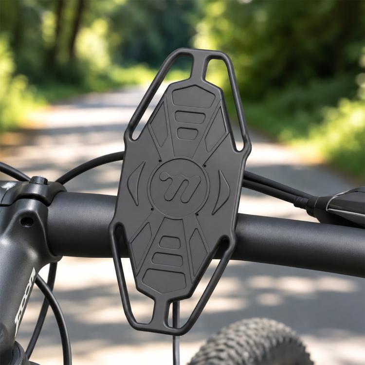 WEST BIKING Silicone Bike Phone Holder Anti-Slip Shockproof Navigation Mount
